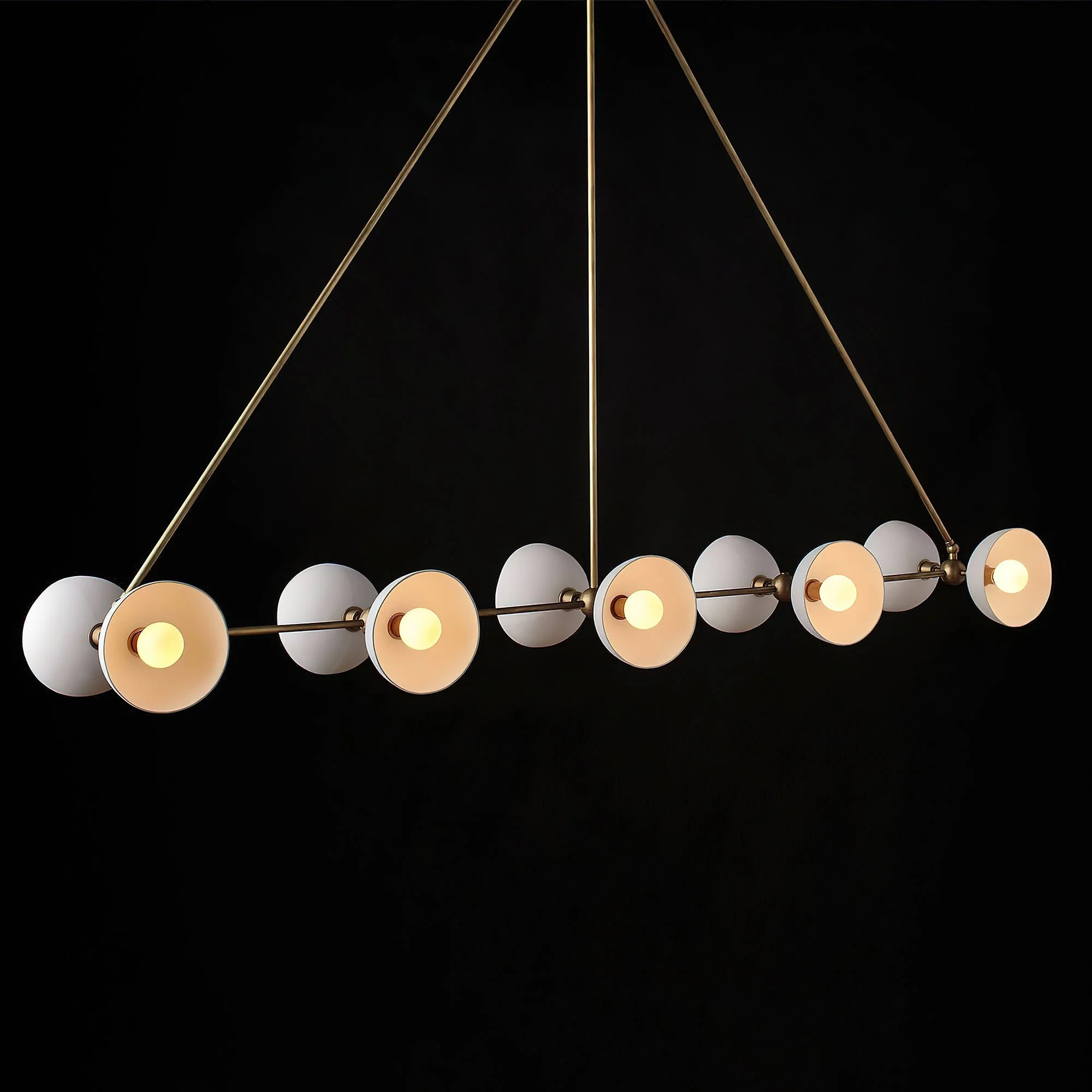 Trapeze Contemporary Glass Chandelier - Image 14