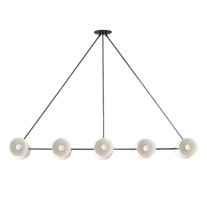 Trapeze Contemporary Glass Chandelier - Image 19