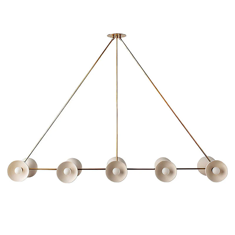 Trapeze Contemporary Glass Chandelier - Image 22