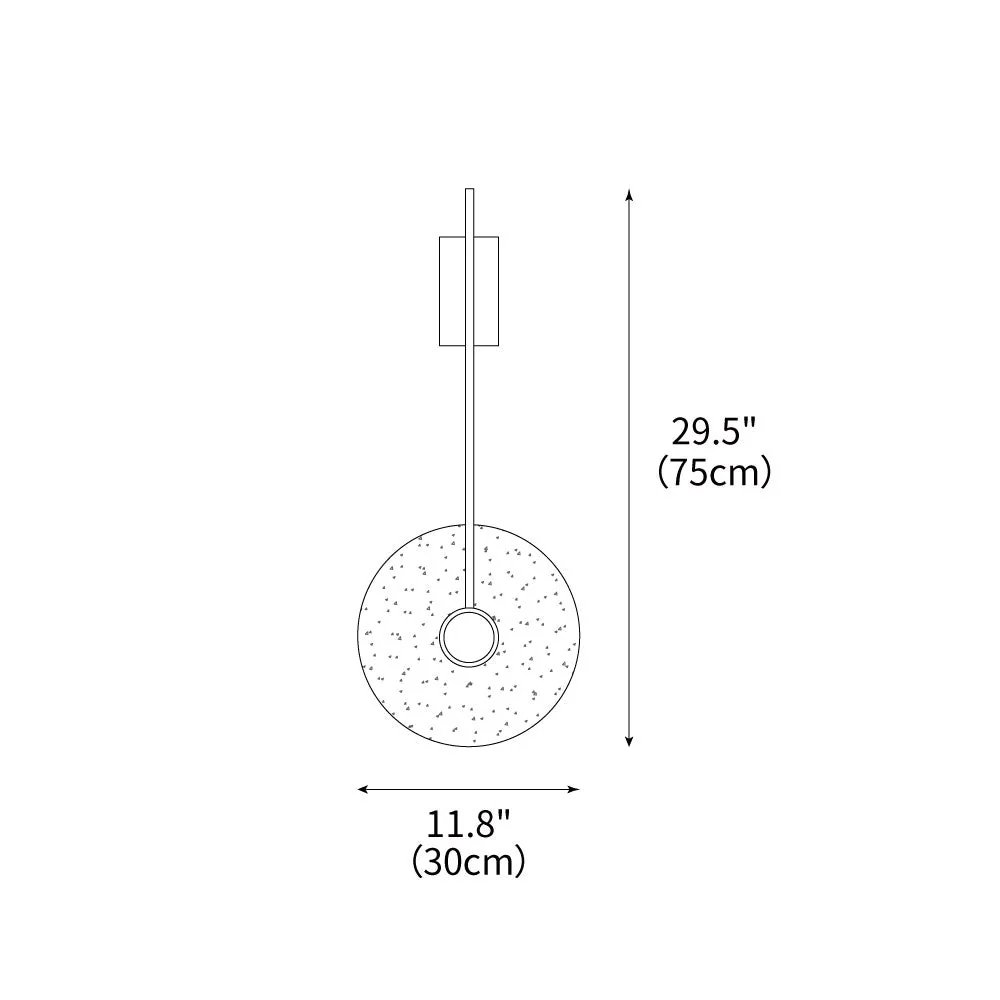 Travertine Disc Oriental Travertine Wall Light - Image 3