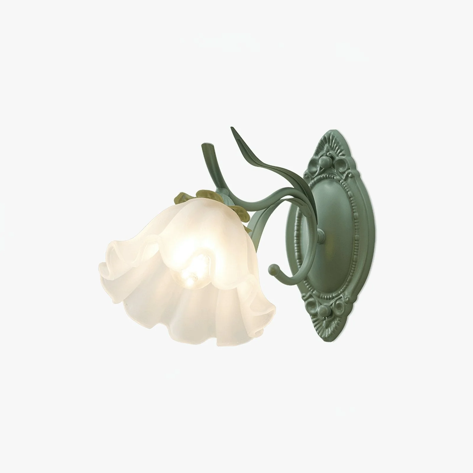 Travis Premium Nordic Art Flared Glass Wall Light