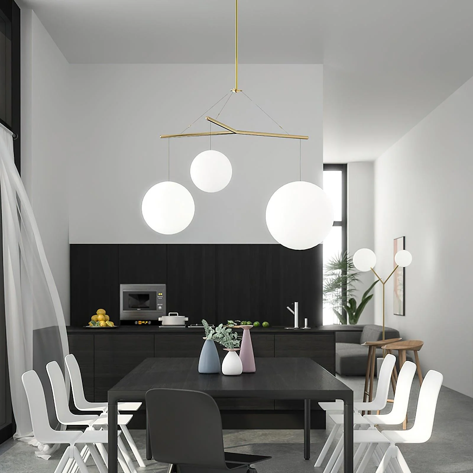 Triad Minimalist Glass Pendant Lamp - Image 8