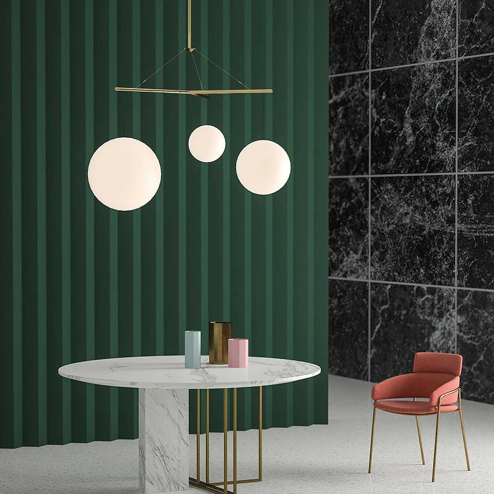 Triad Minimalist Glass Pendant Lamp - Image 9