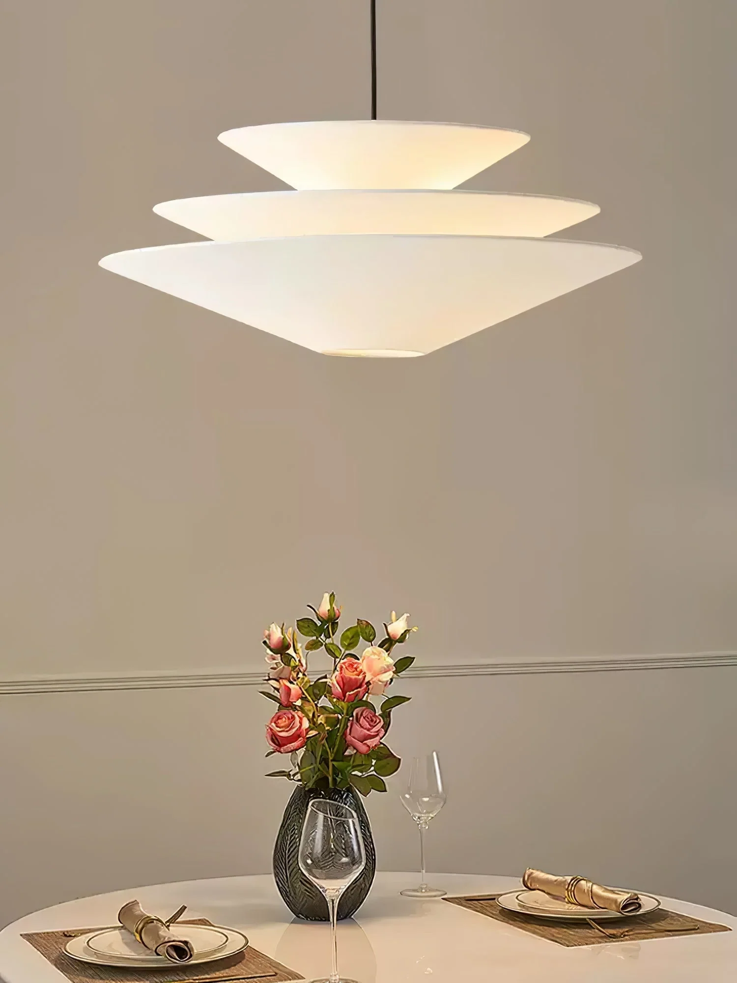 Triara Minimalist Layered Pendant Light - Image 4