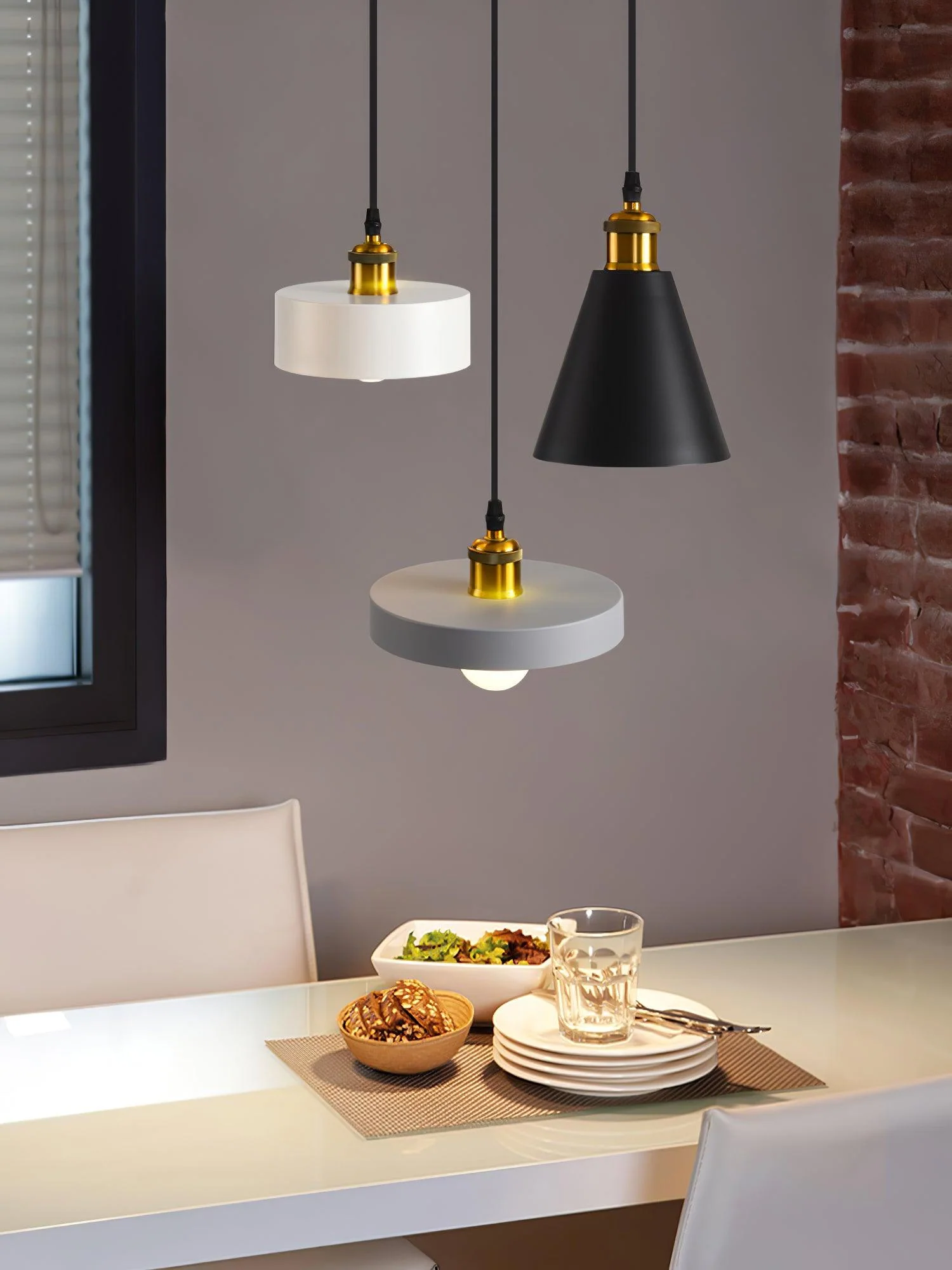 Trio Industrial Resin Pendant Lamp - Image 18