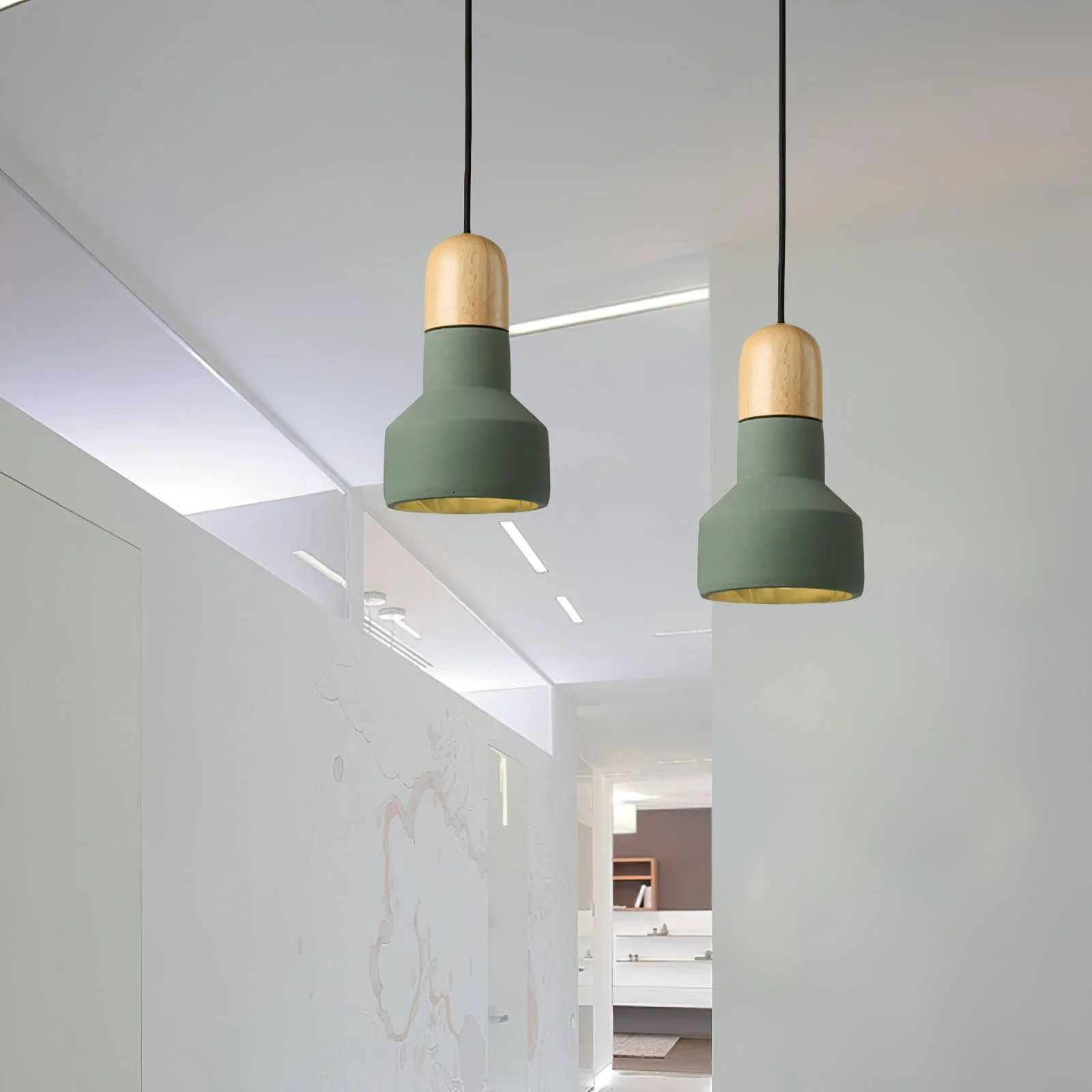 Trio Rustic Wood Pendant Light - Image 19