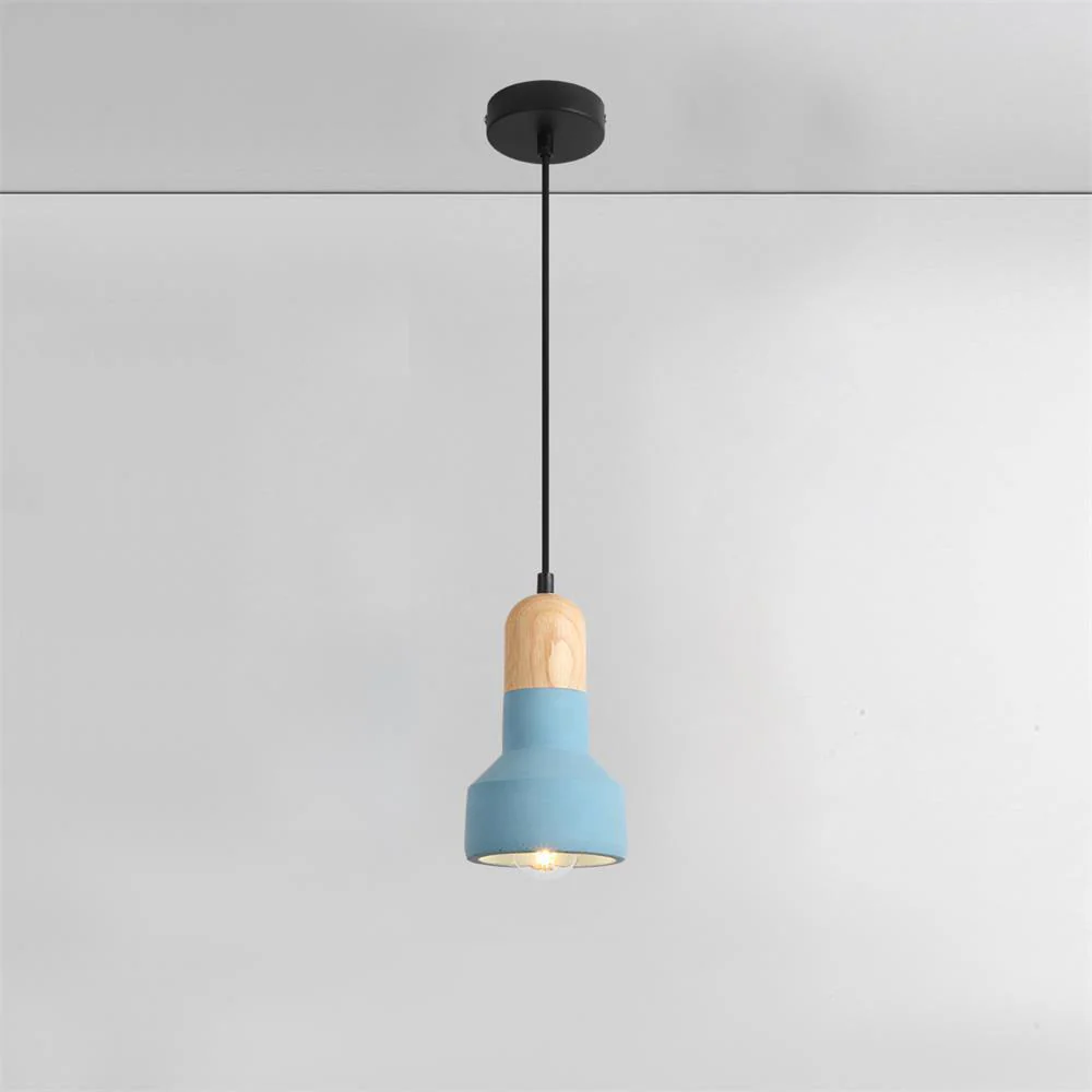 Trio Rustic Wood Pendant Light - Image 2