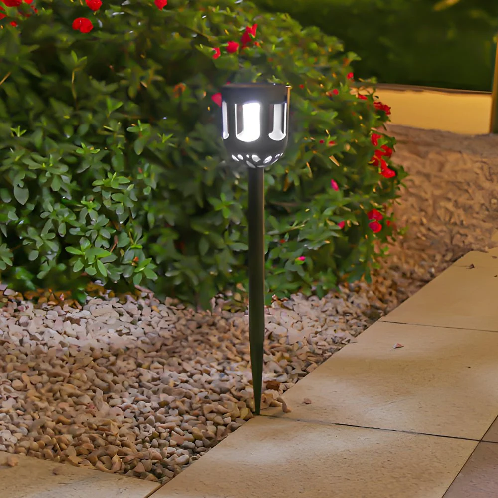 Tuesday Modern Solar LED Plastic Outdoor Path Light Set - Image 2