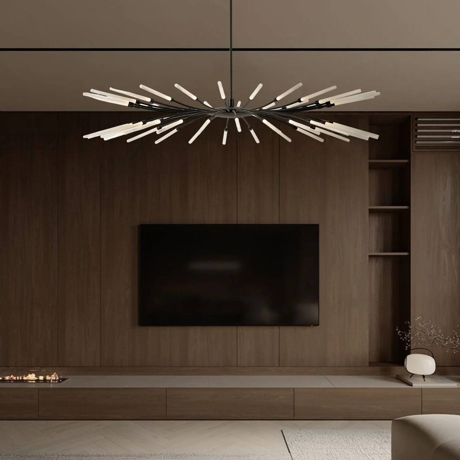 Twig Contemporary Glass Chandelier - Image 3
