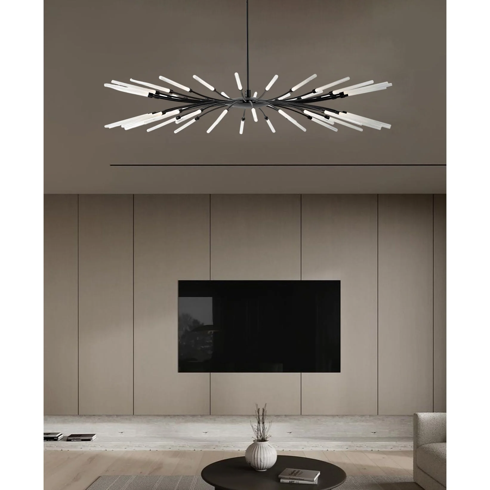 Twig Contemporary Glass Chandelier - Image 8