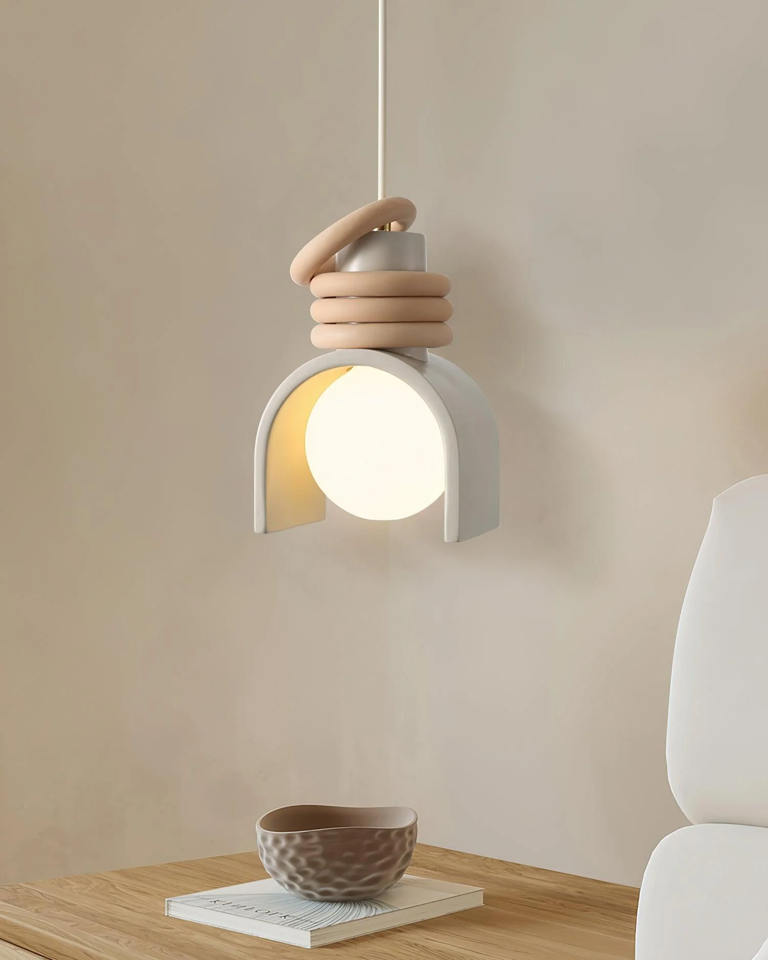 Twister Contemporary Glass Pendant Light - Image 11
