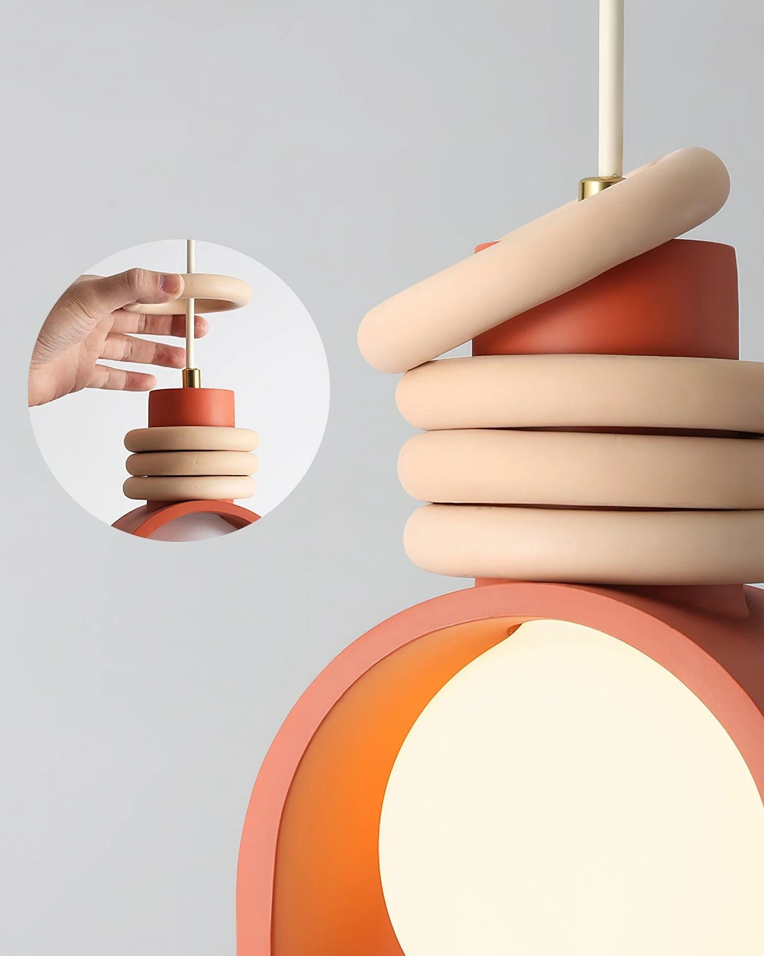 Twister Contemporary Glass Pendant Light - Image 17