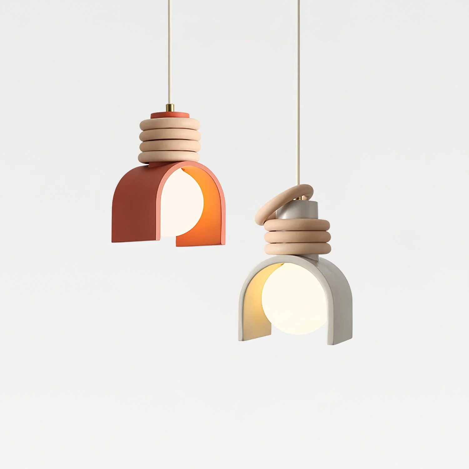 Twister Contemporary Glass Pendant Light - Image 2