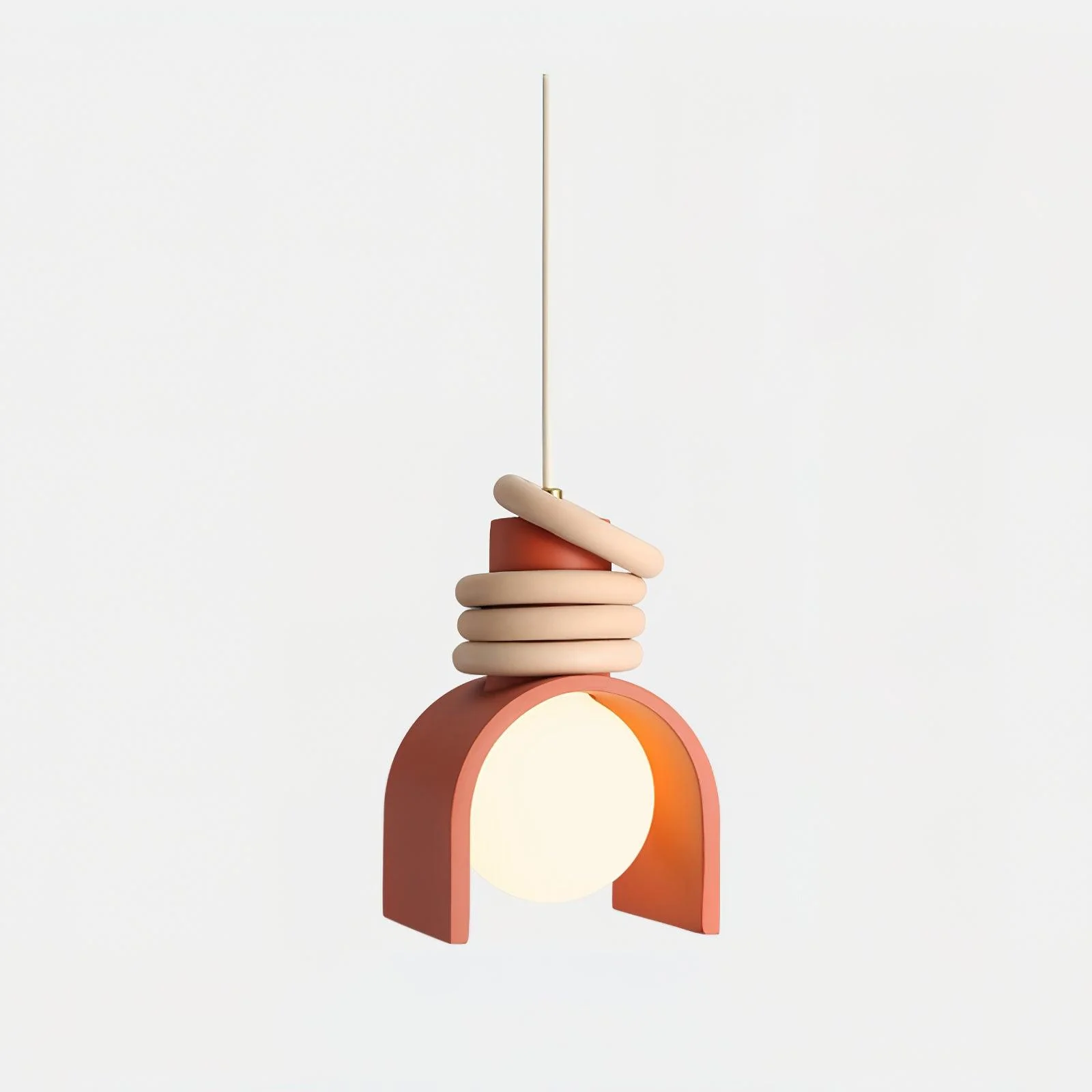 Twister Contemporary Glass Pendant Light - Image 3