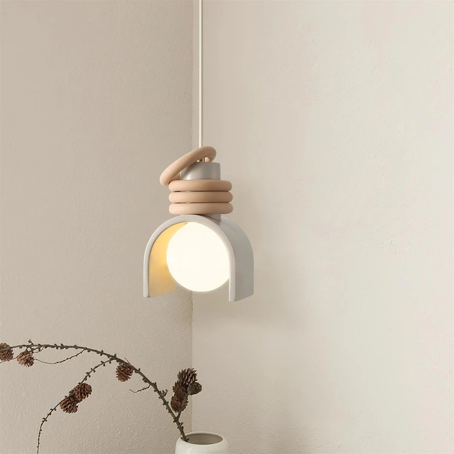 Twister Contemporary Glass Pendant Light - Image 9