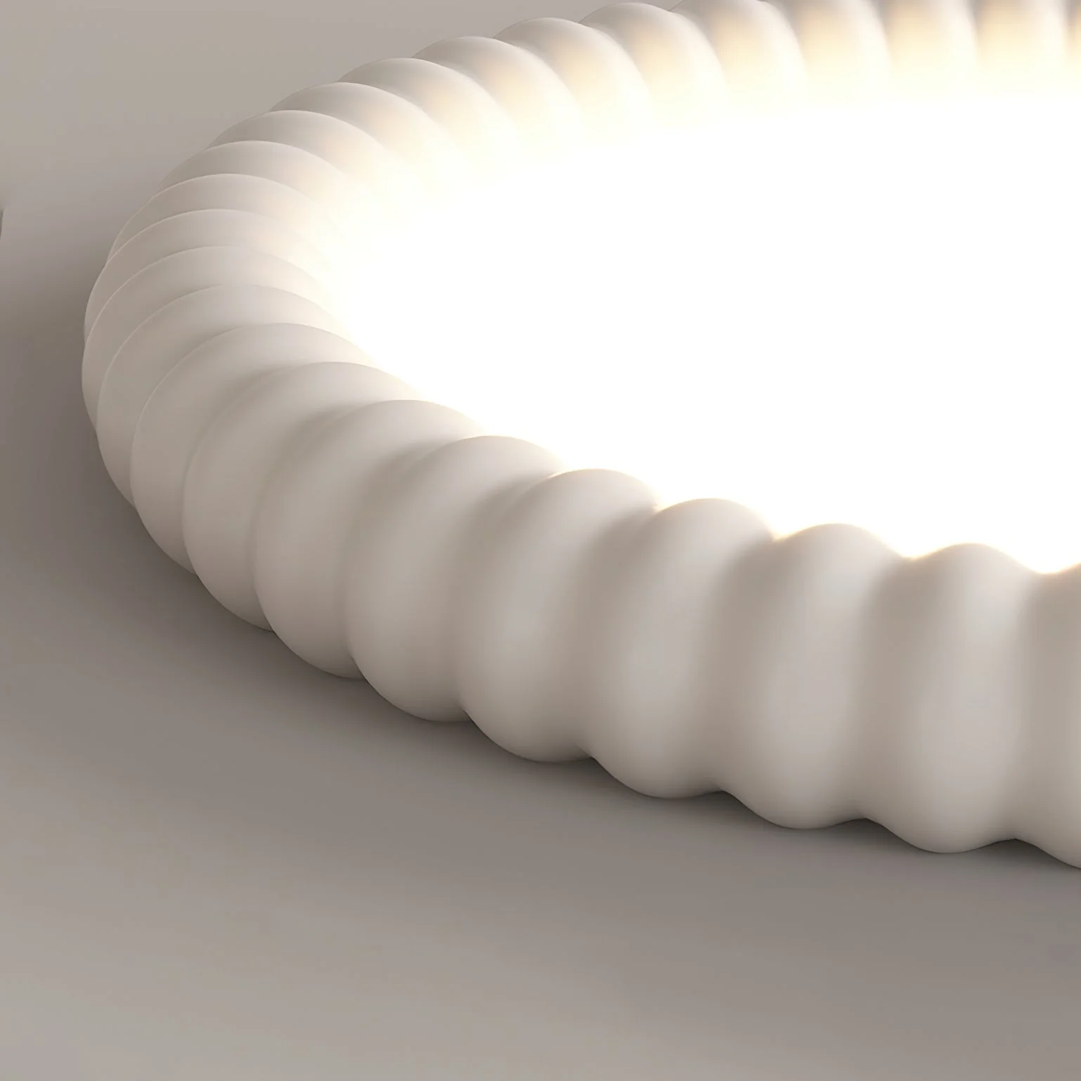 Ulire Nordic Art Ripple Resin Ceiling Light - Image 12