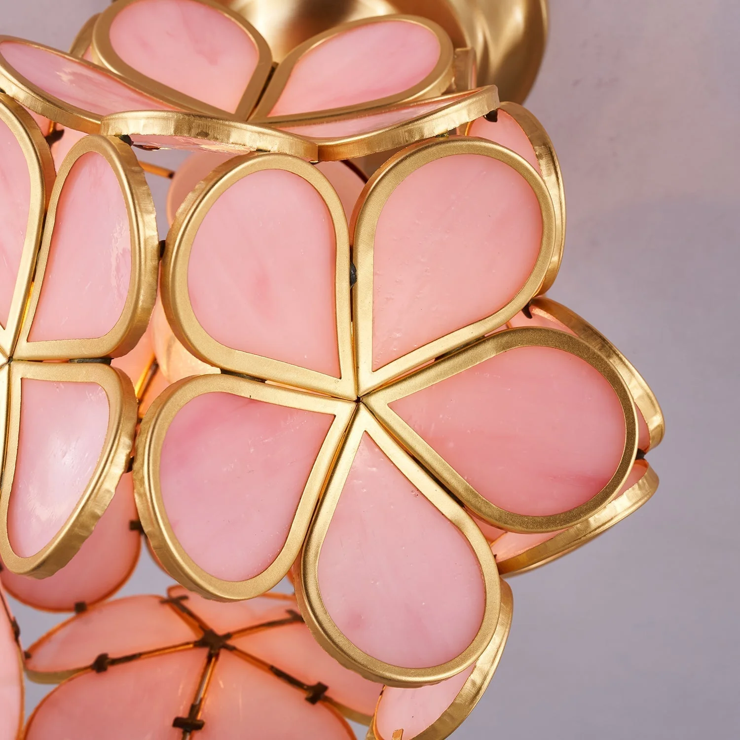 Ullaeiel Postmodern Luxury Bloom Golden Glass Ceiling Light - Image 17