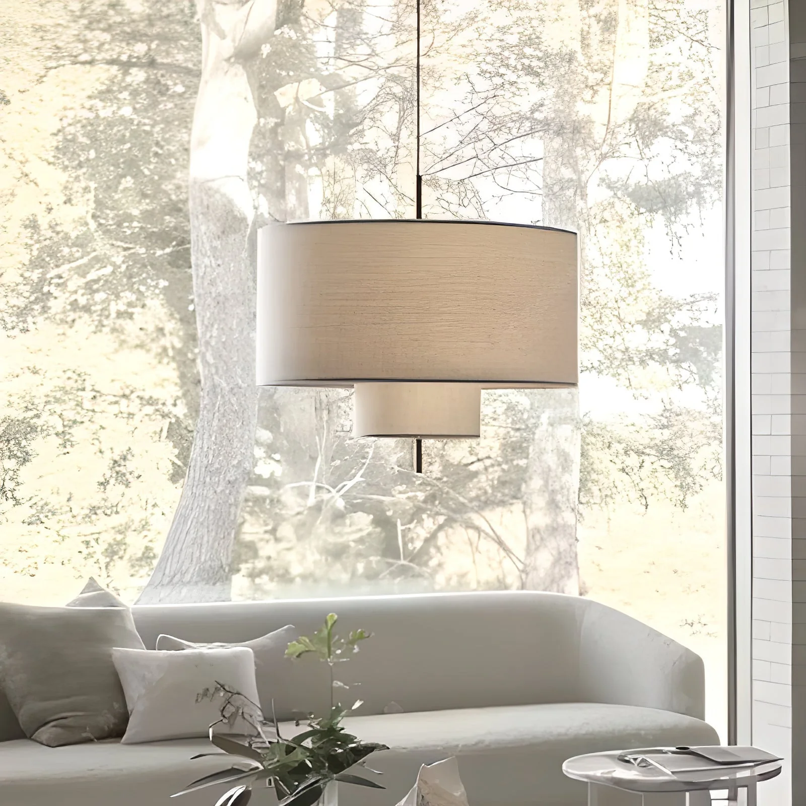 Ulphaa Modern Minimalist Fabric Pendant Lamp - Image 6