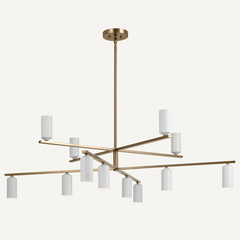 Ulrich Contemporary Brass Chandelier - Image 11
