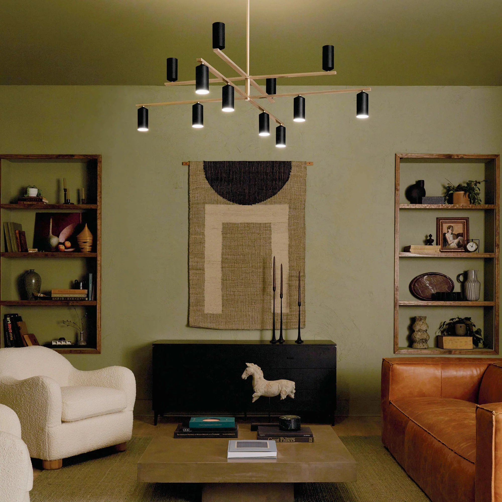 Ulrich Contemporary Brass Chandelier - Image 4