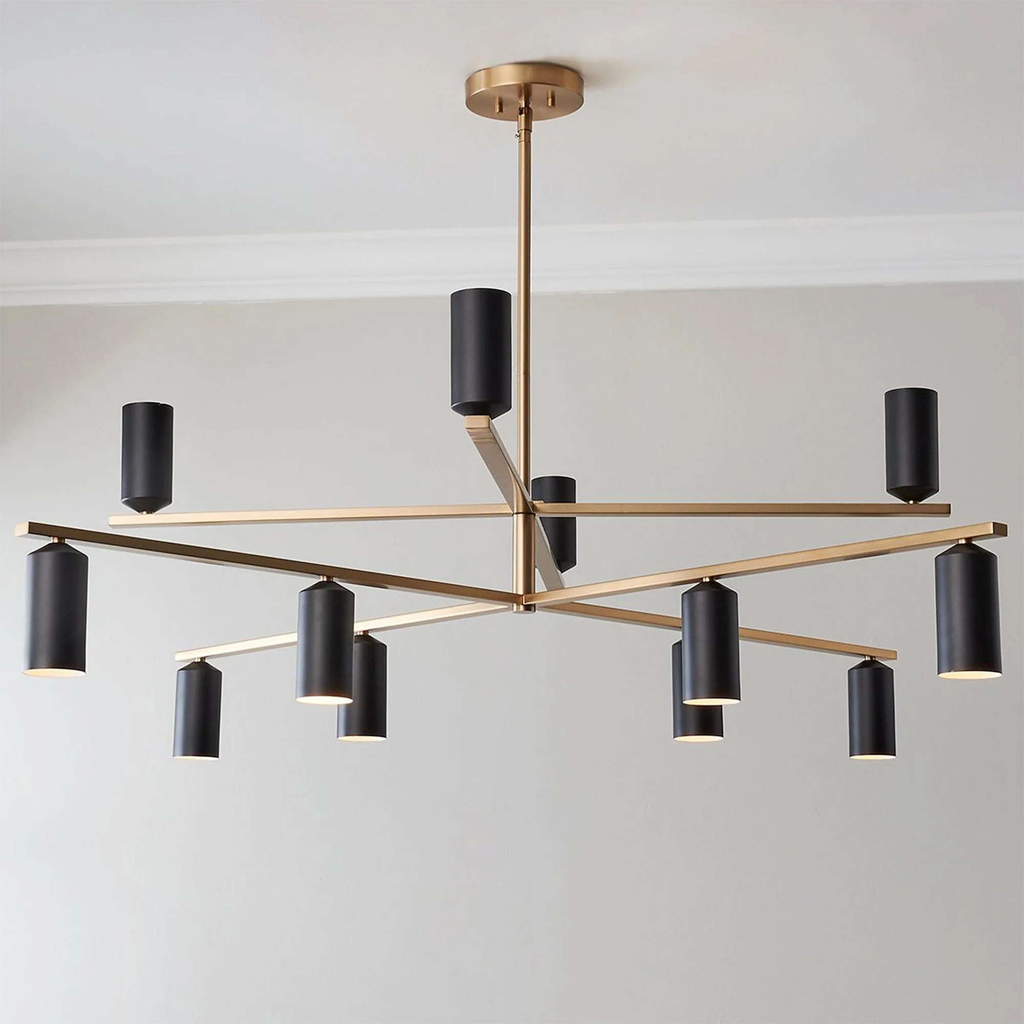 Ulrich Contemporary Brass Chandelier - Image 5