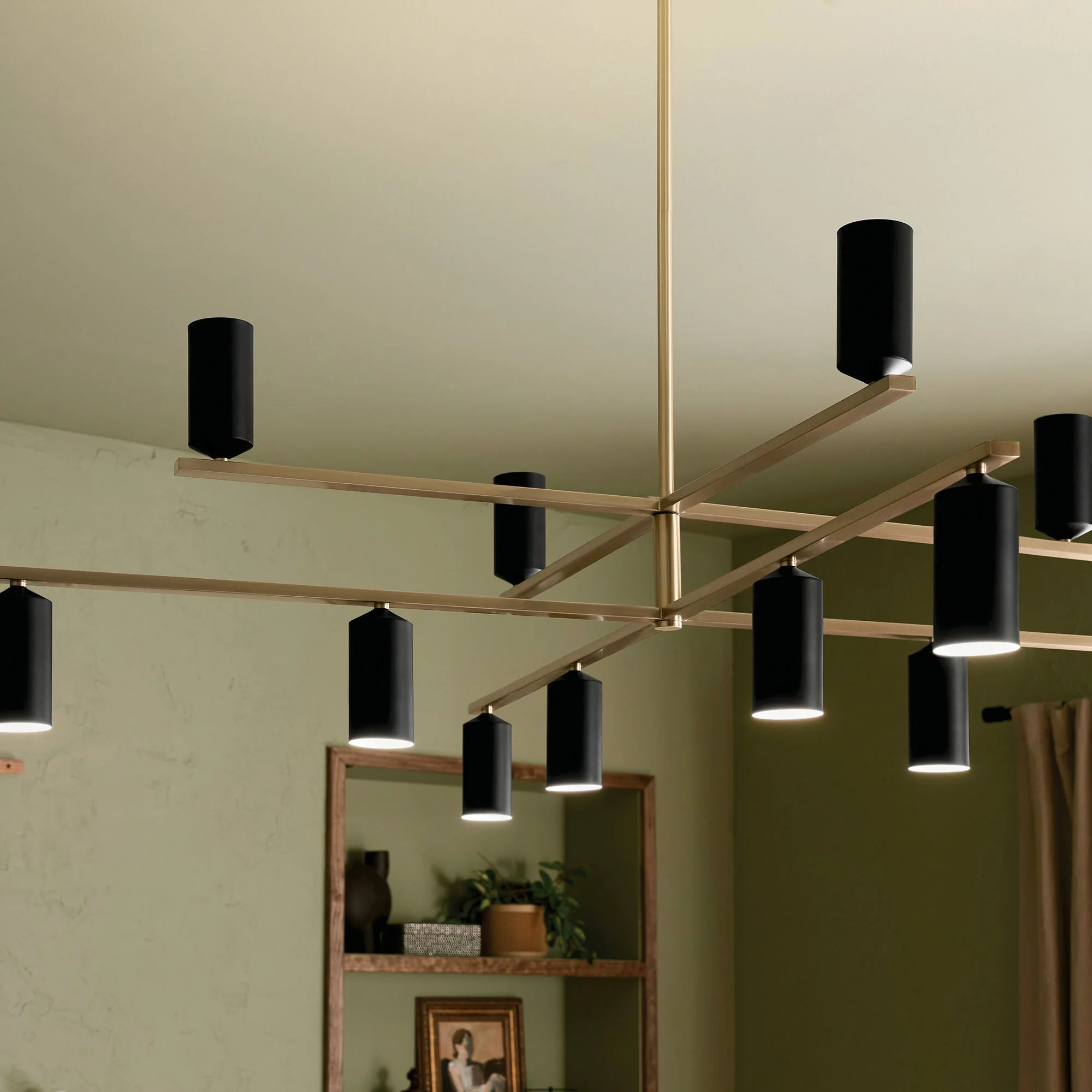 Ulrich Contemporary Brass Chandelier - Image 6