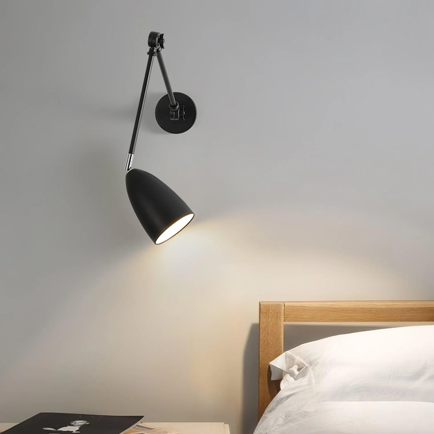 Ulrinel Adjustable Swing Arm Wall Lamp - Image 10