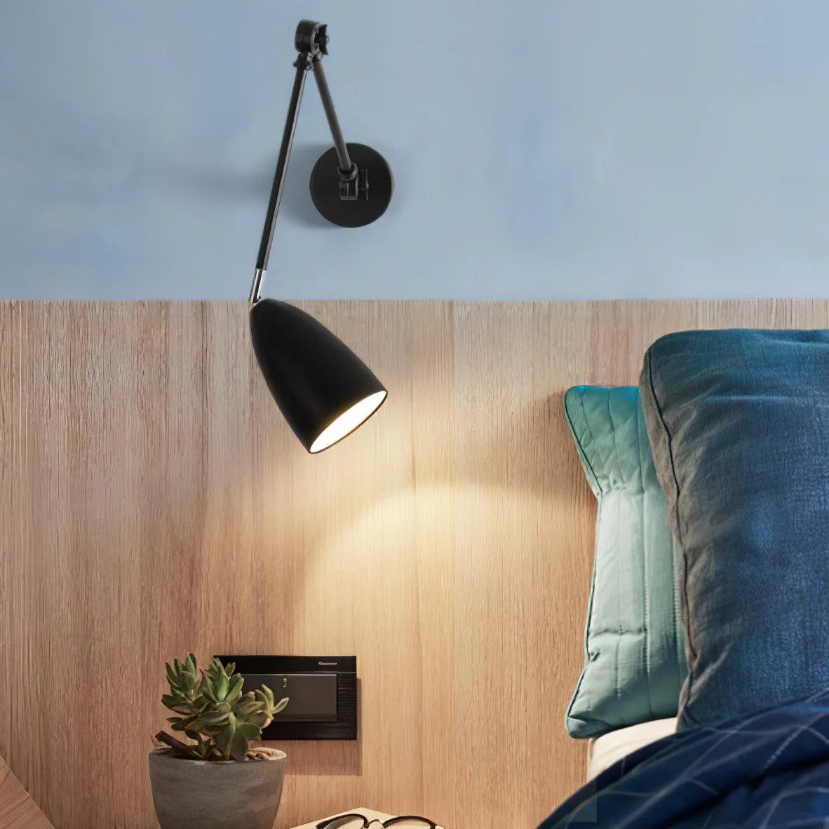 Ulrinel Adjustable Swing Arm Wall Lamp - Image 12