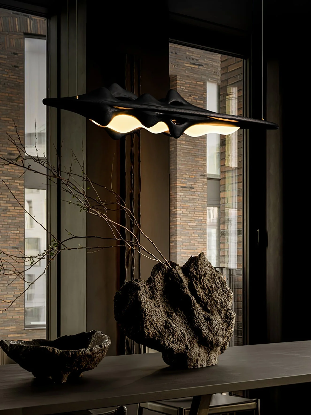 Ulsorira Topographic Wood Pendant Light - Image 15