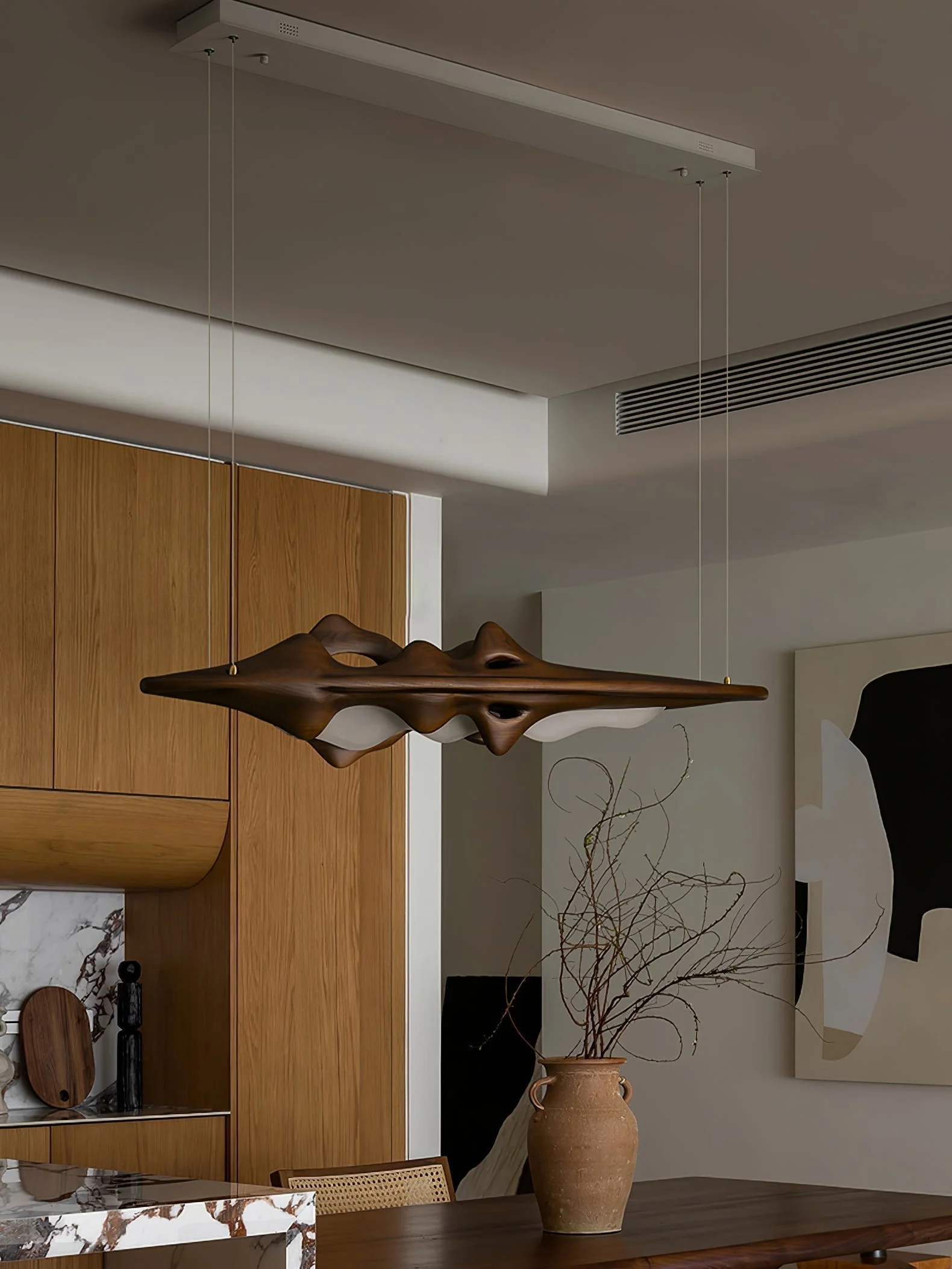 Ulsorira Topographic Wood Pendant Light - Image 17