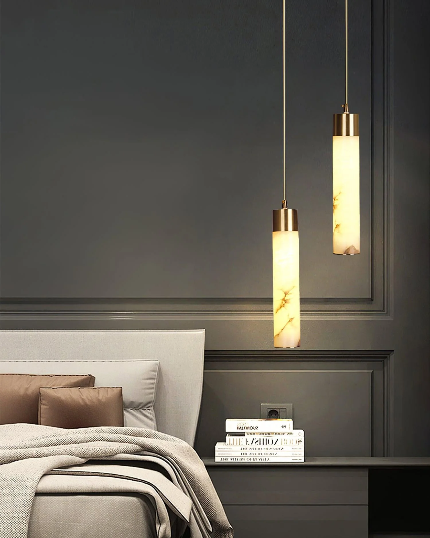 Cylinder Alabaster Pendant Light - Image 18