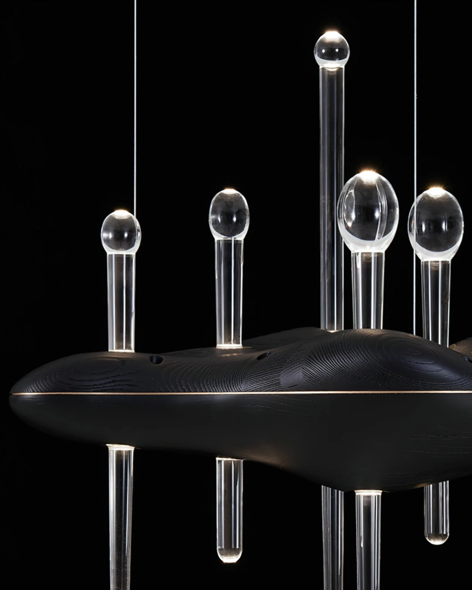 Umare Whimsical Oak Glass Pendant Light - Image 29