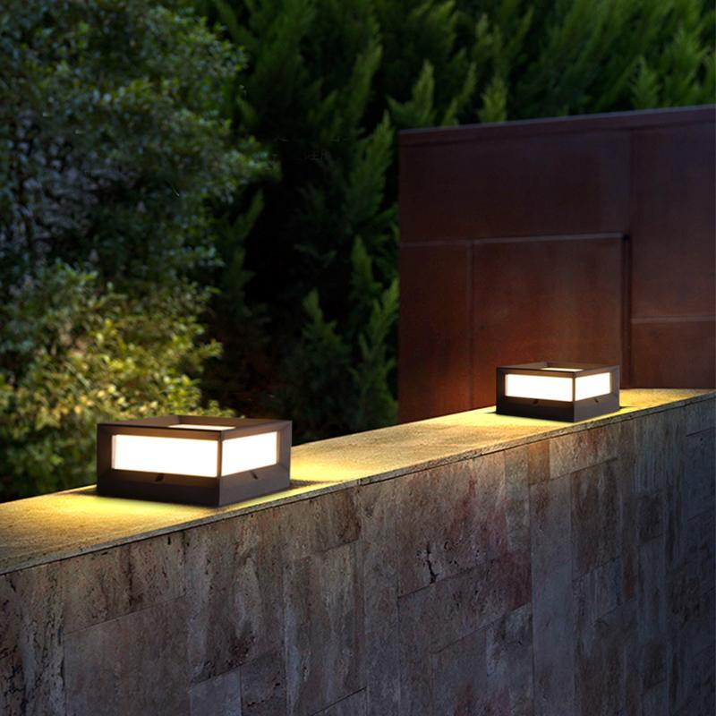 Una Square Unique Modern Solar Outdoor Lights - Image 10