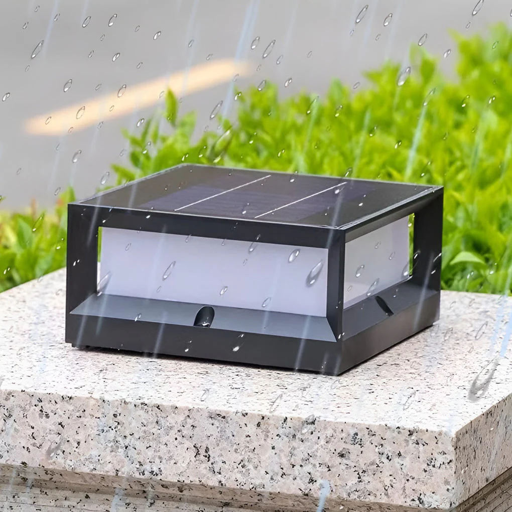 Una Square Unique Modern Solar Outdoor Lights - Image 11