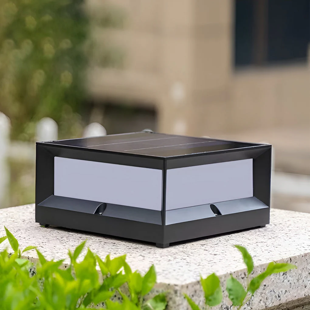 Una Square Unique Modern Solar Outdoor Lights - Image 12