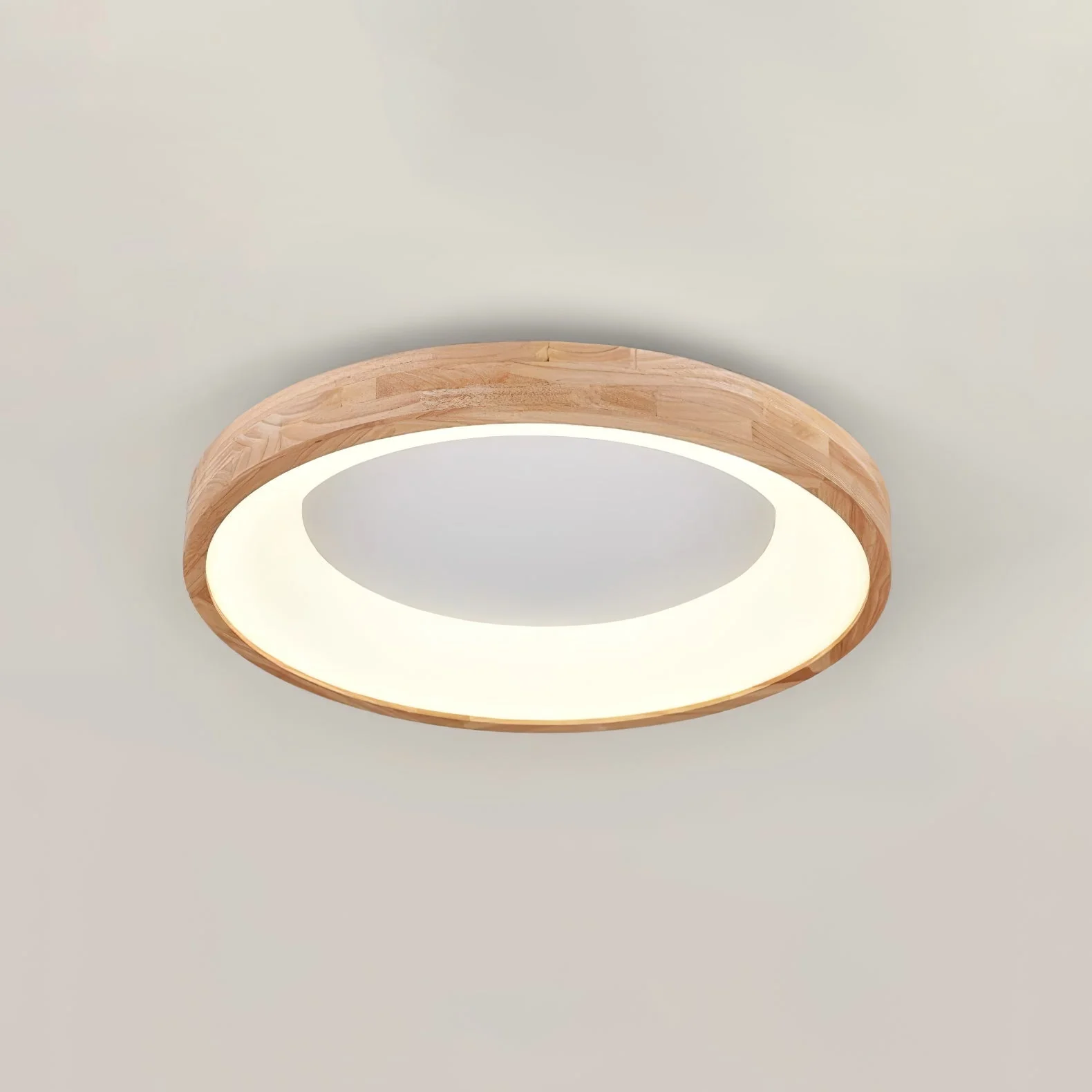 Uphae Modern Minimalist Square Wood Ceiling Light - Image 13