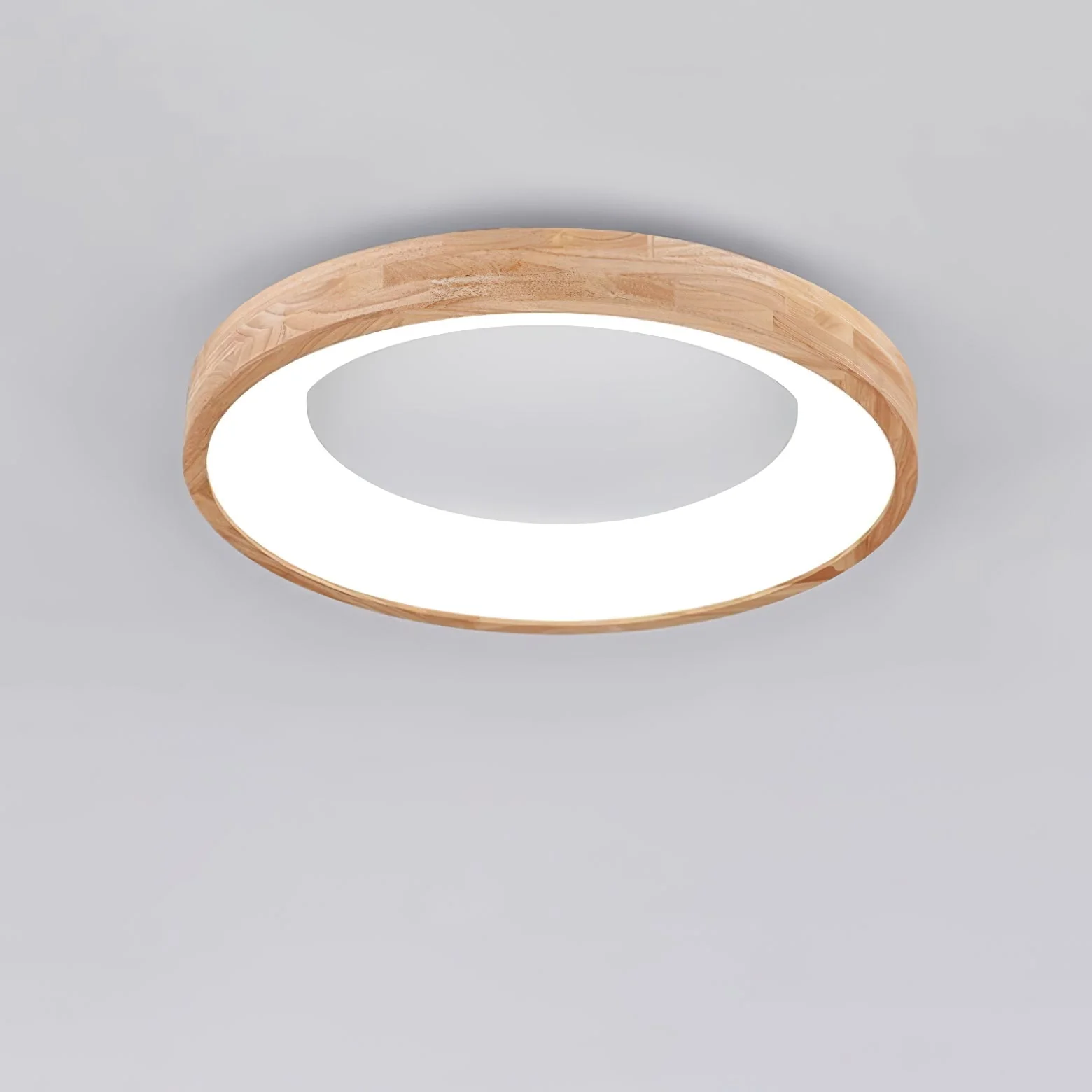 Uphae Modern Minimalist Square Wood Ceiling Light - Image 14
