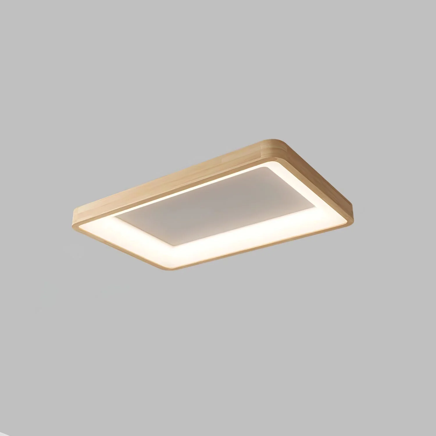 Uphae Modern Minimalist Square Wood Ceiling Light - Image 23
