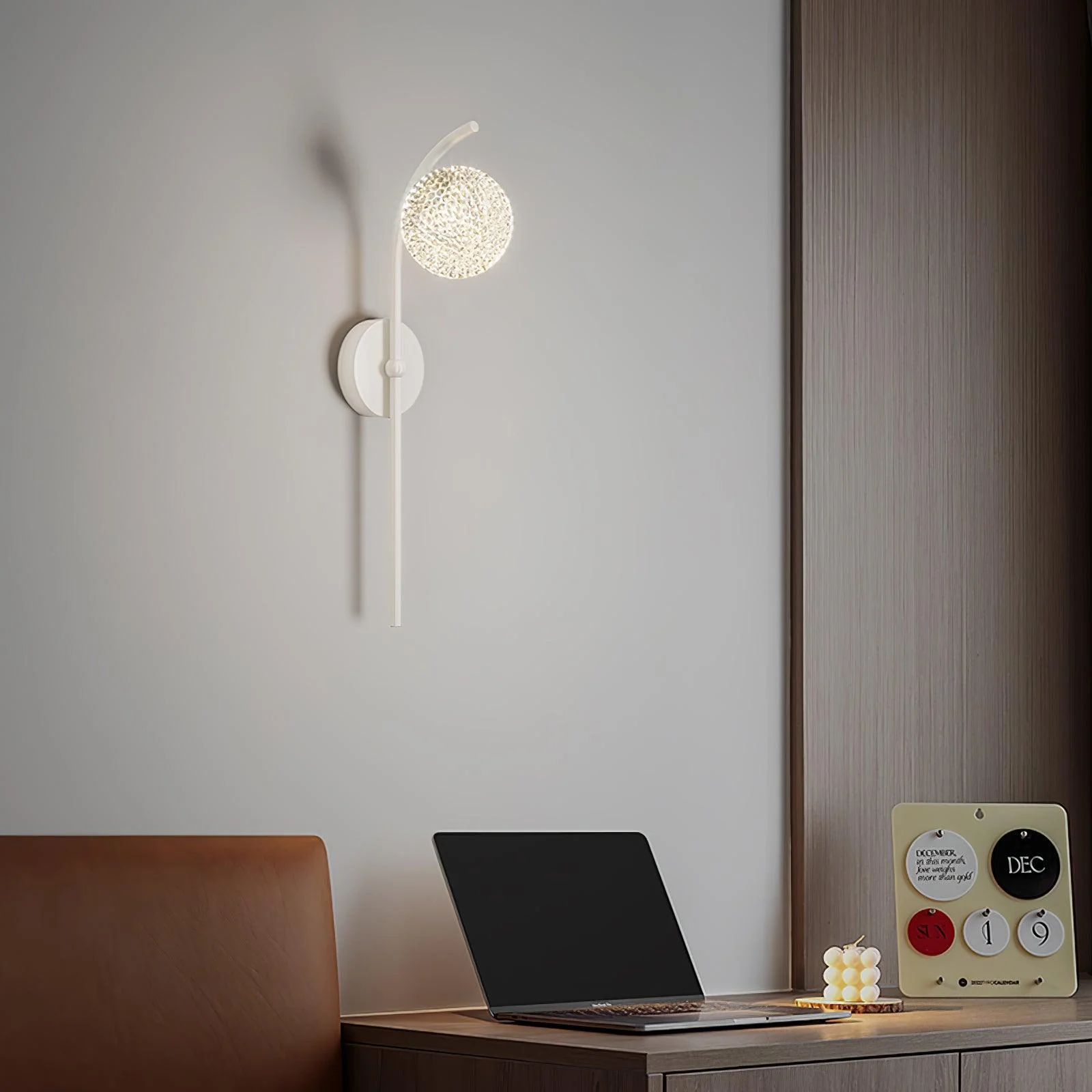 Urineth Premium Nordic Art Crystal Wall Lamp - Image 12