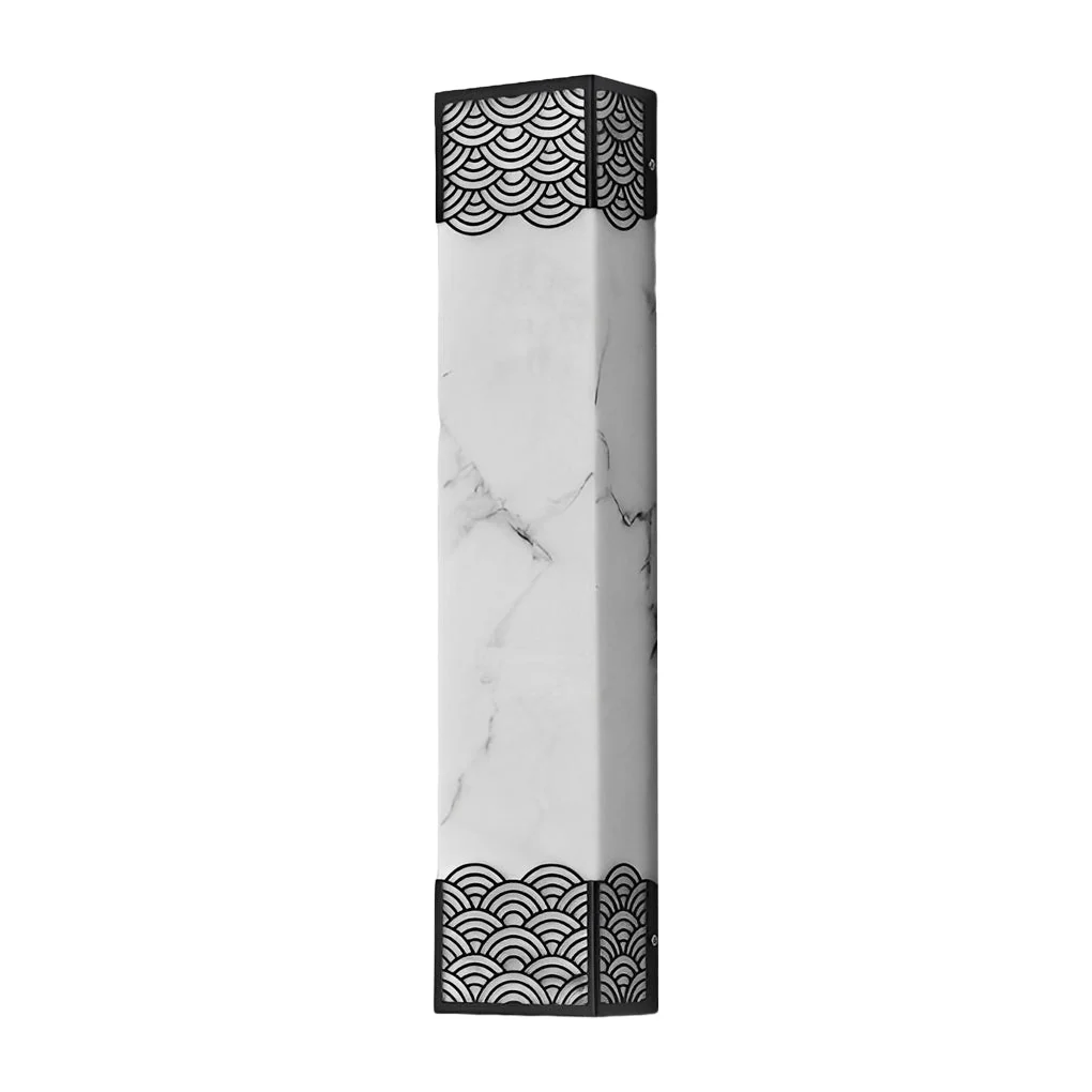 Ursula Rectangular LED Vintage Resin Outdoor Wall Lights - Image 11