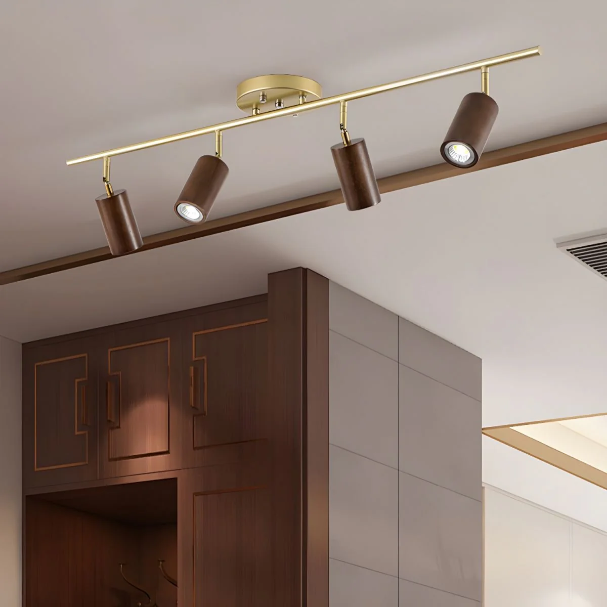 Usolila Modern Minimalist Wood Ceiling Light - Image 21