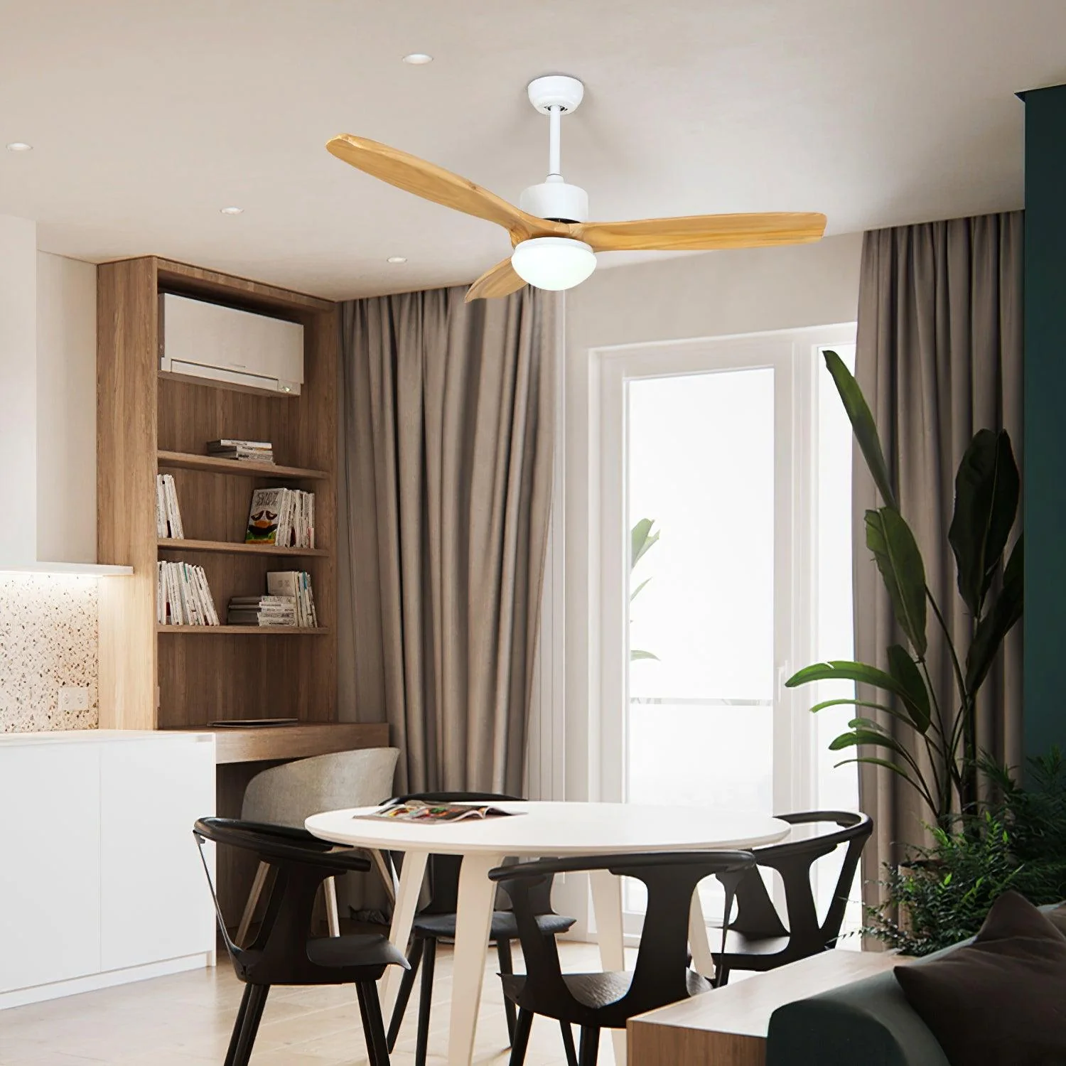 Utalis Elegance Natural Ceiling Fan Light - Image 15