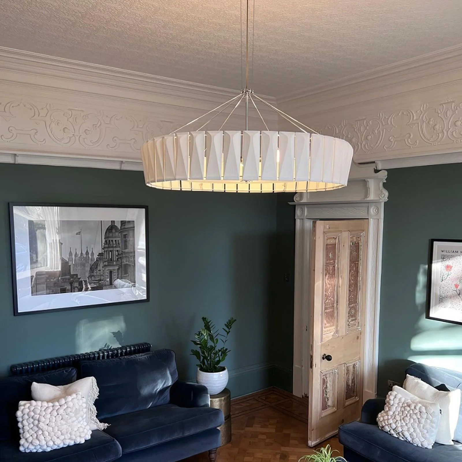Vaeliora Ribbed Ceramic Pendant Light - Image 16