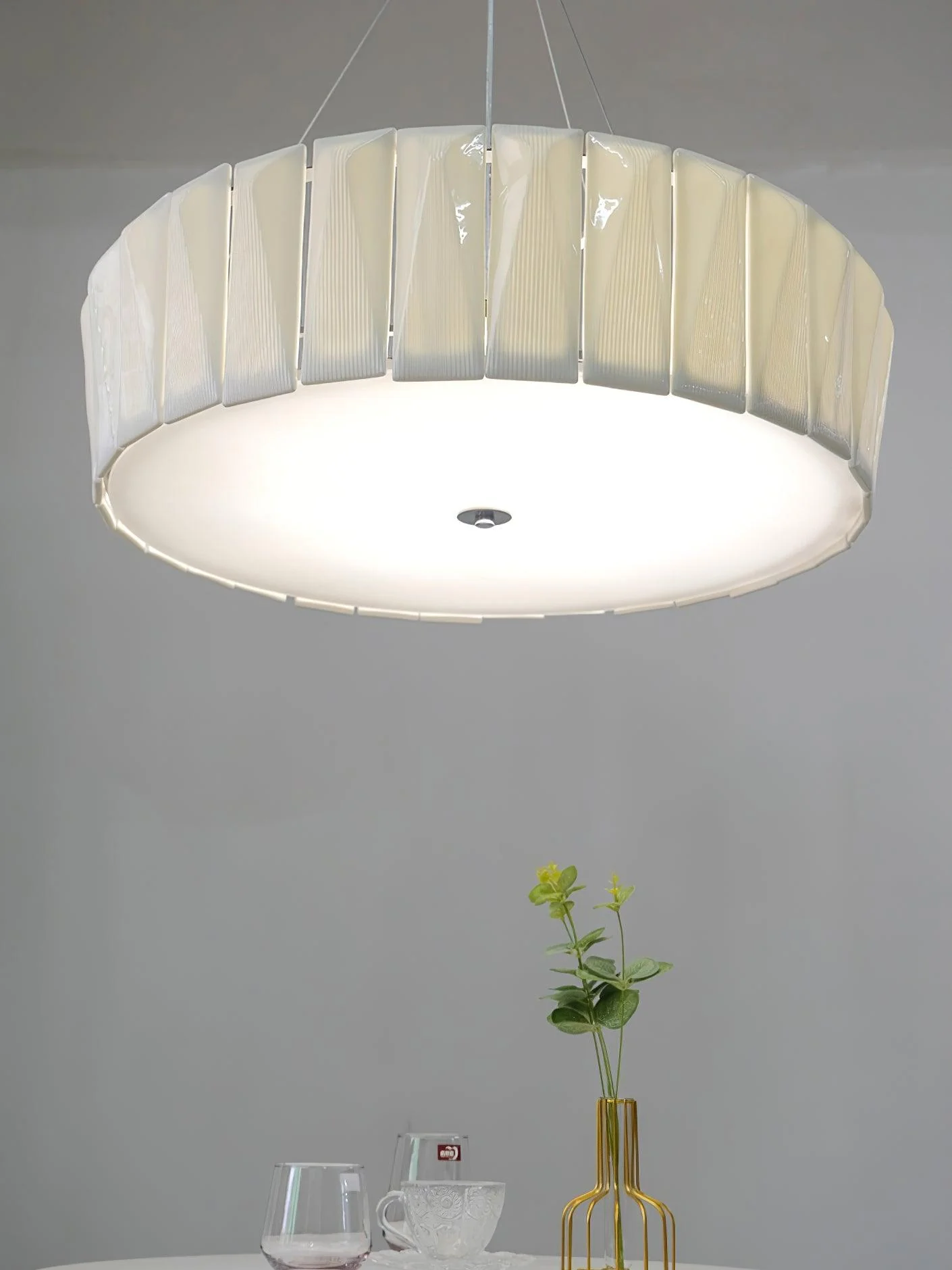 Vaeliora Ribbed Ceramic Pendant Light - Image 23