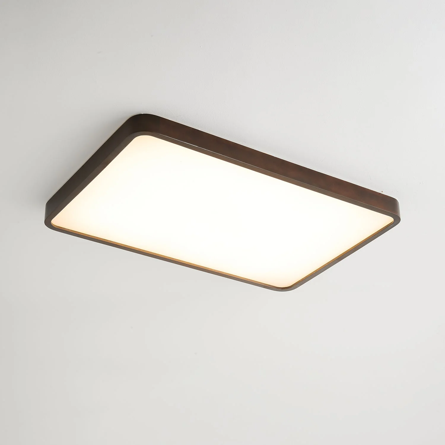 Vanoren Modern Minimalist Rectangular Wood Ceiling Light - Image 7