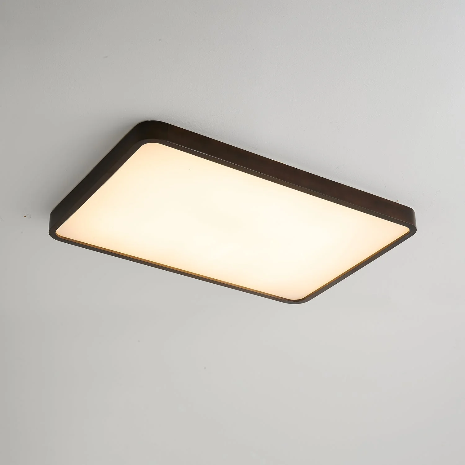 Vanoren Modern Minimalist Rectangular Wood Ceiling Light - Image 8