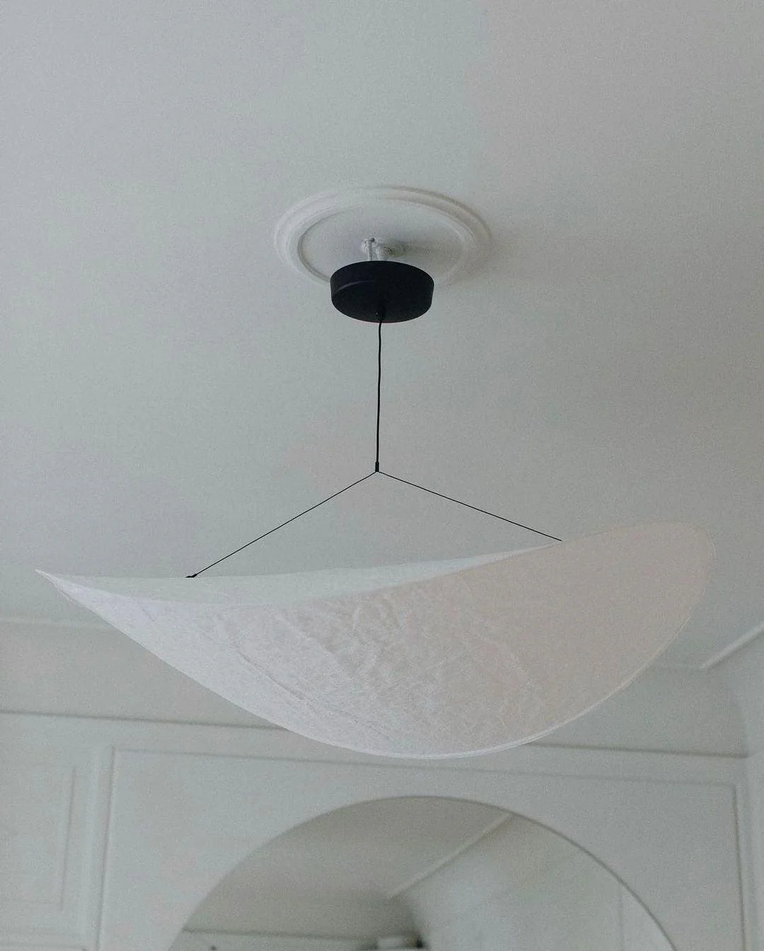 Vela Minimalist Silk Pendant Light - Image 11