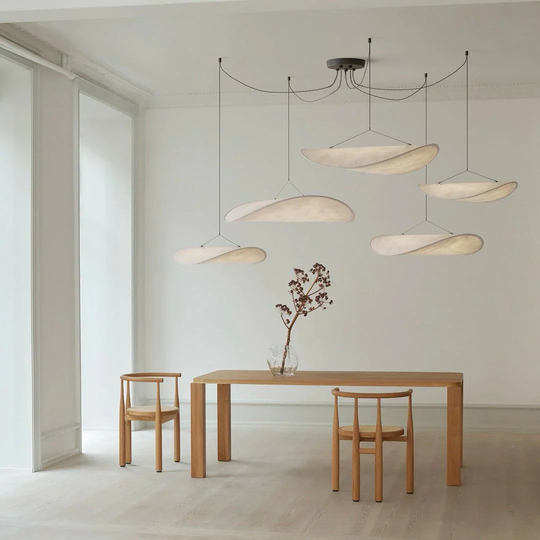Vela Minimalist Silk Pendant Light - Image 110