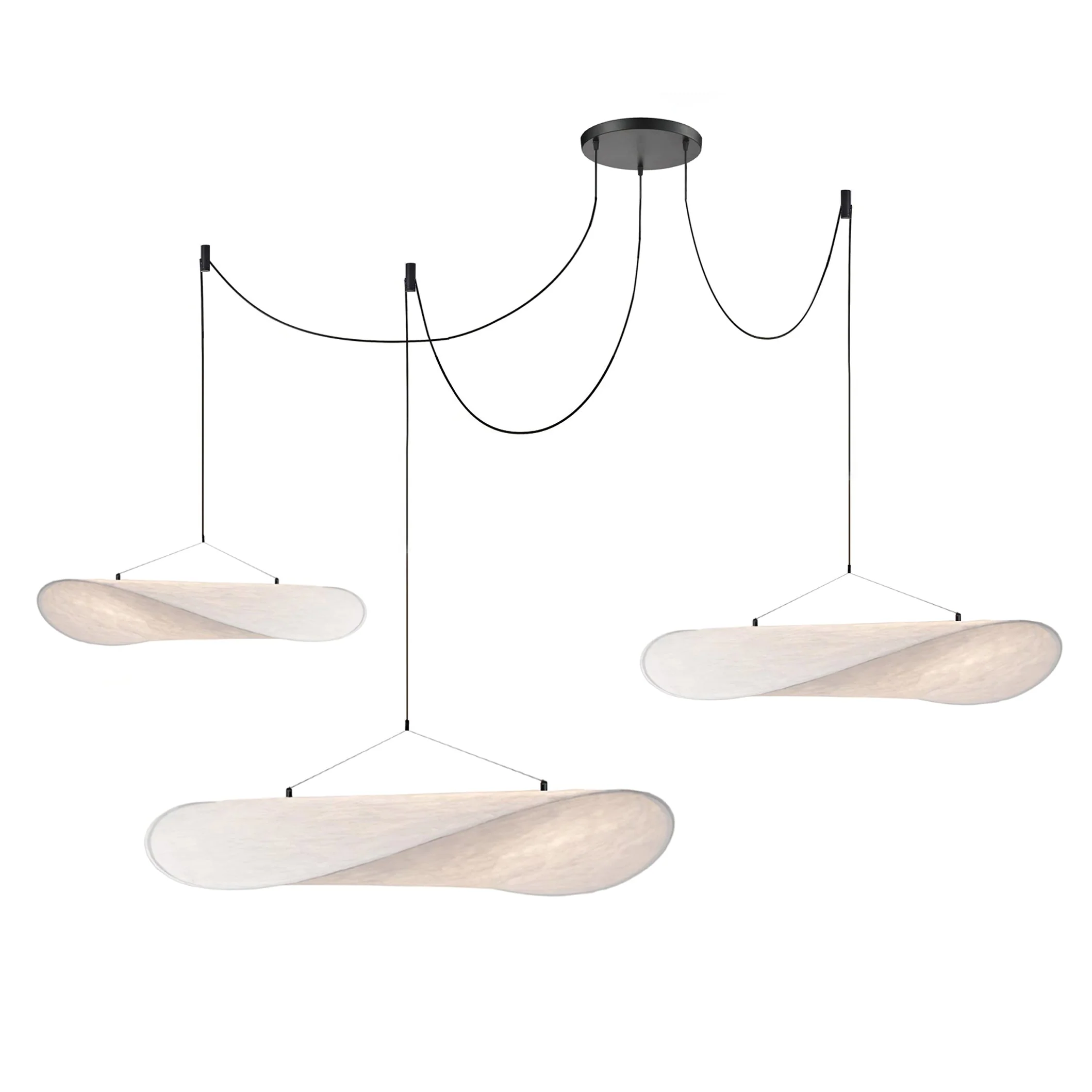 Vela Minimalist Silk Pendant Light - Image 133