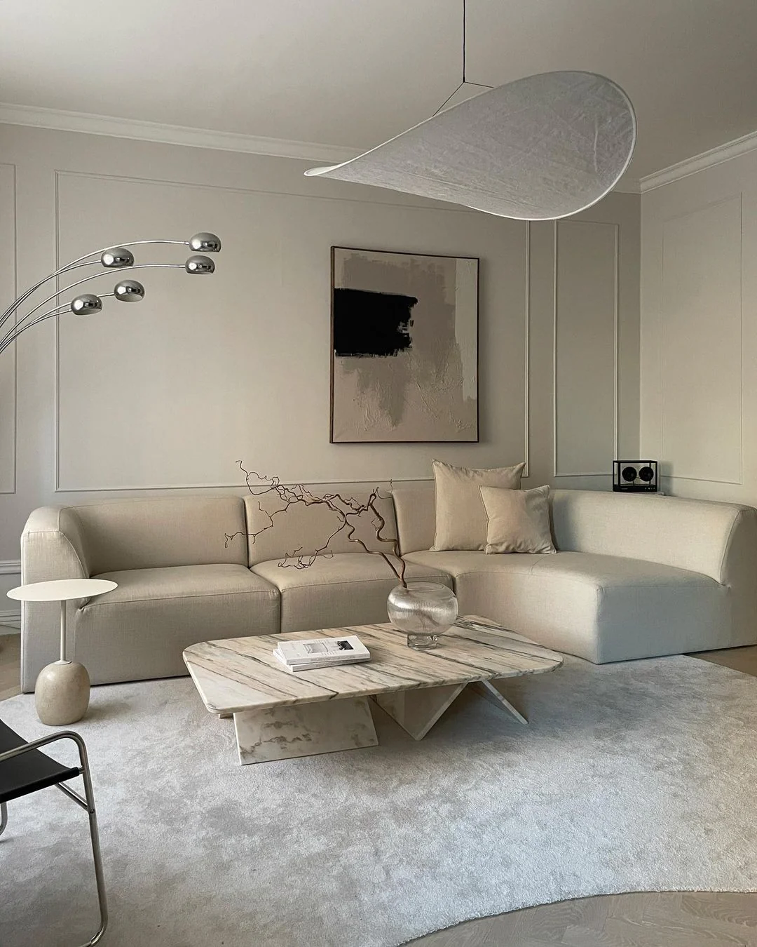 Vela Minimalist Silk Pendant Light - Image 17